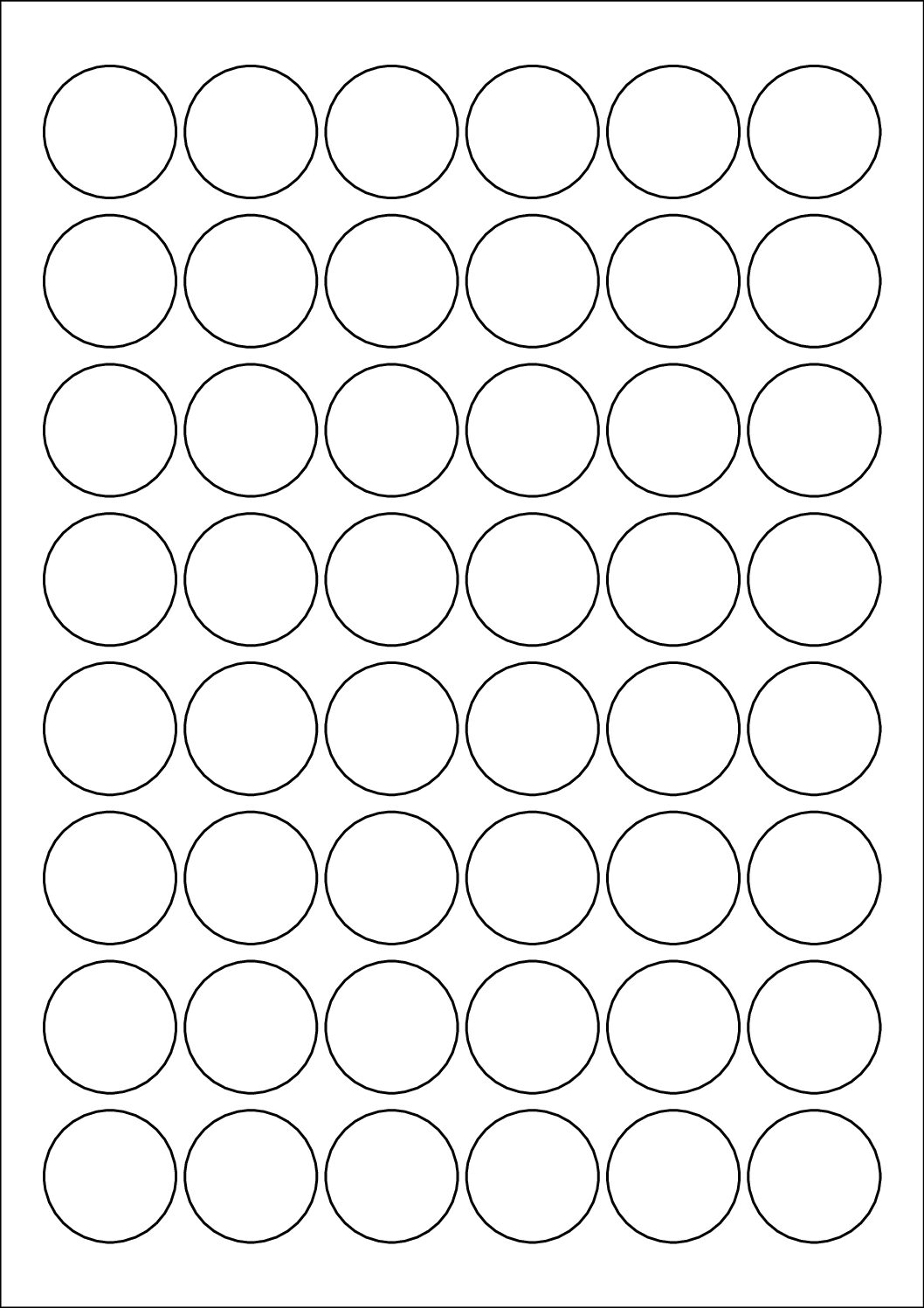 Round Sticker Labels 30mm Diameter