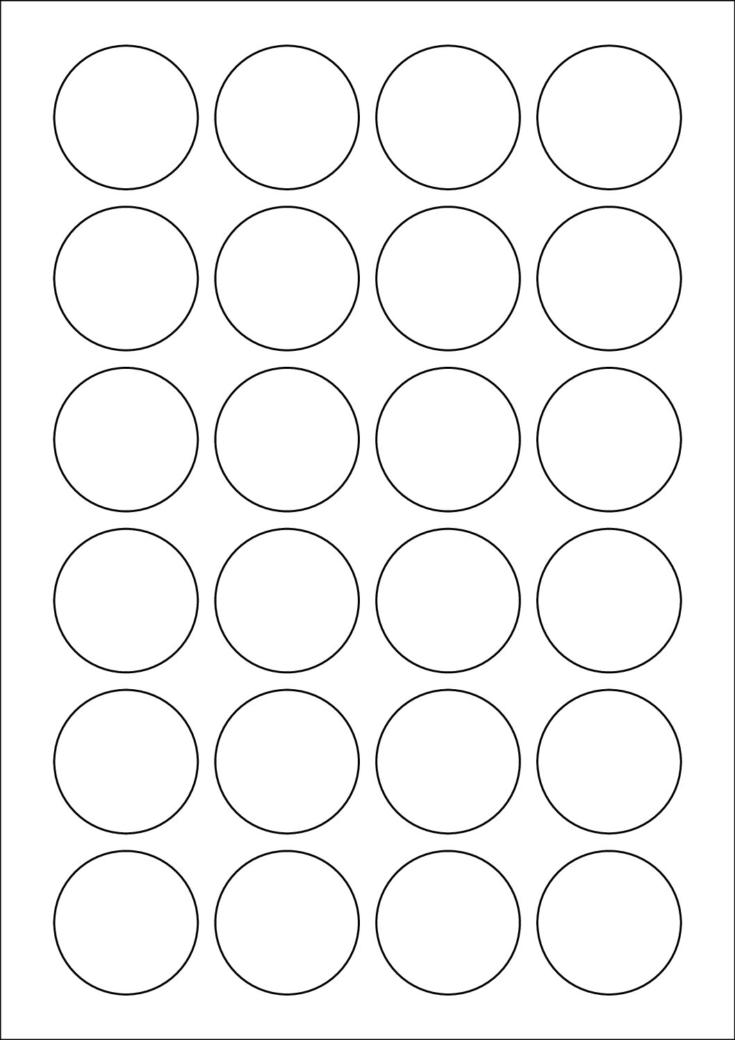 Round Sticker Labels 41mm Diameter