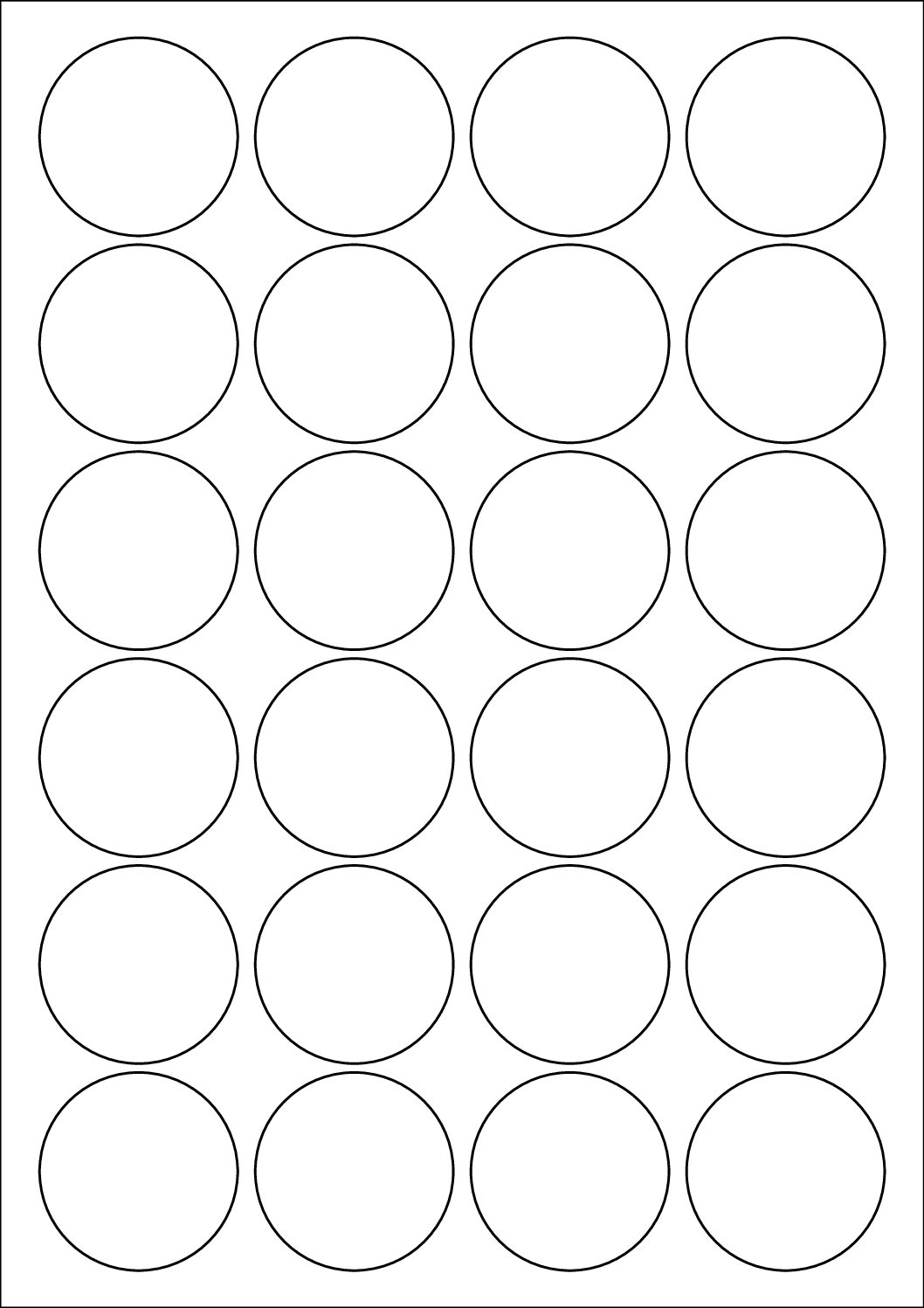 Round Sticker Labels 45mm Diameter