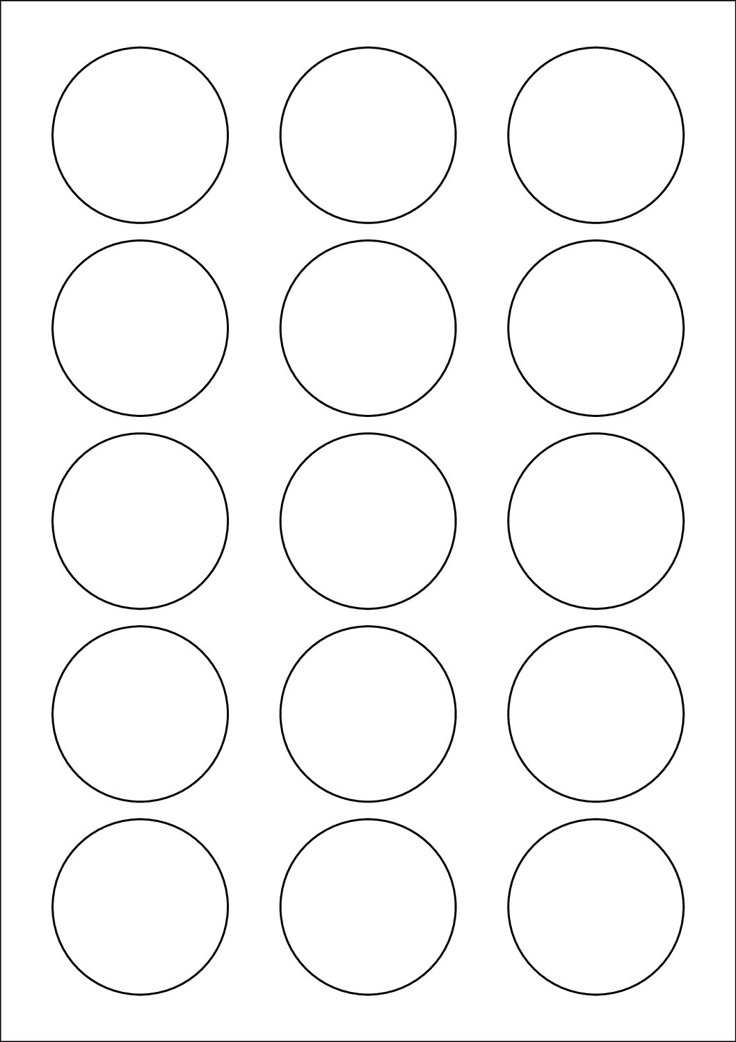 Round Sticker Labels 50mm Diameter (15-up)