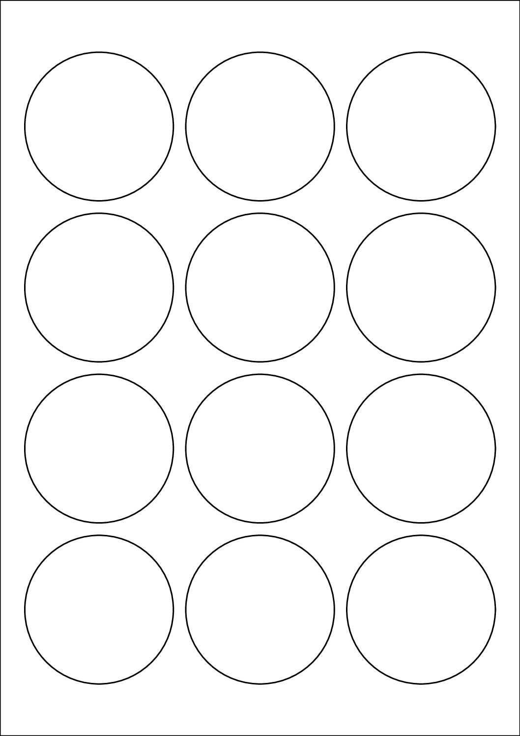 Round Sticker Labels 60mm Diameter