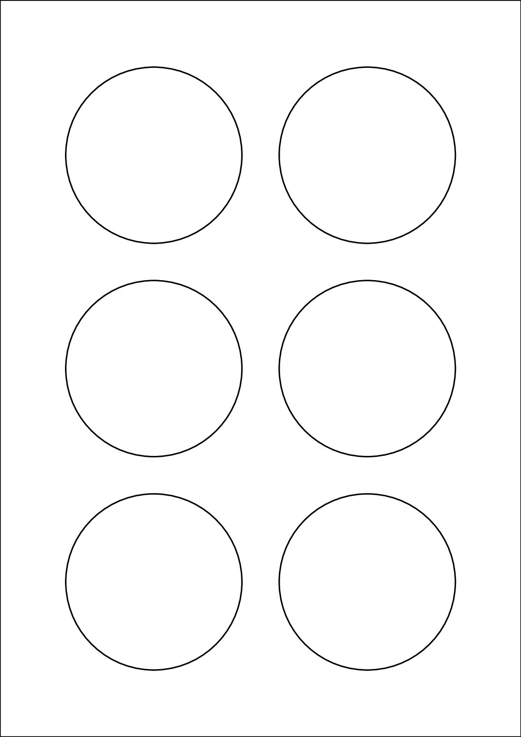 Round Sticker Labels 71mm Diameter