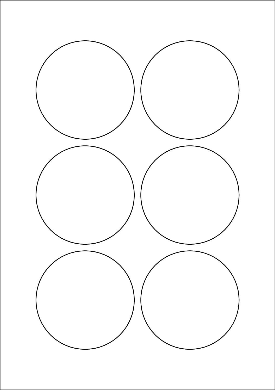 Round Sticker Labels 75mm Diameter (suitable for papers only)