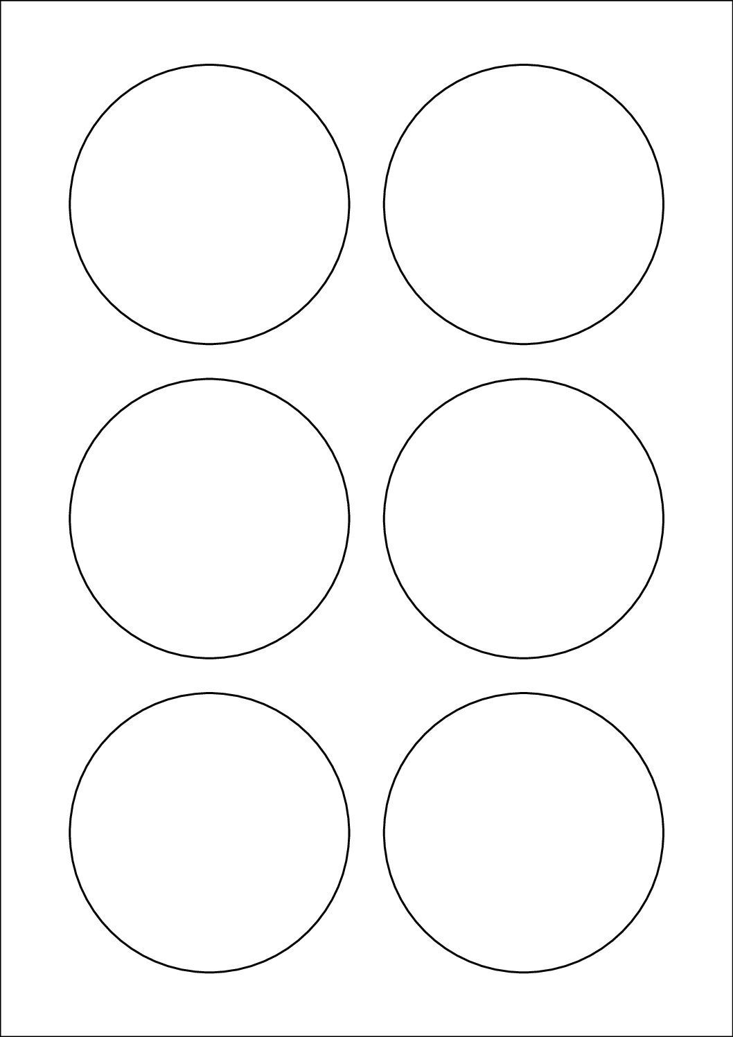 Round Sticker Labels 80mm Diameter
