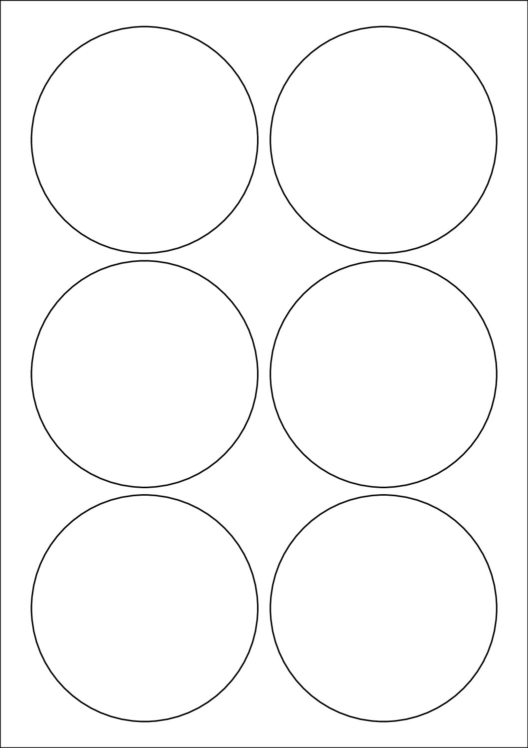 Round Sticker Labels 90mm Diameter