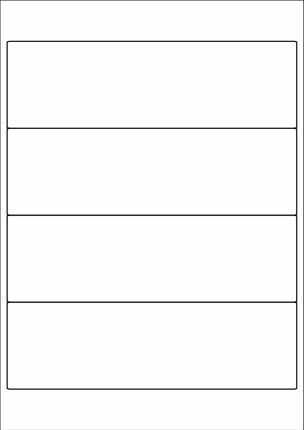 Budget Rectangle Sticker Labels 200mm x 60mm