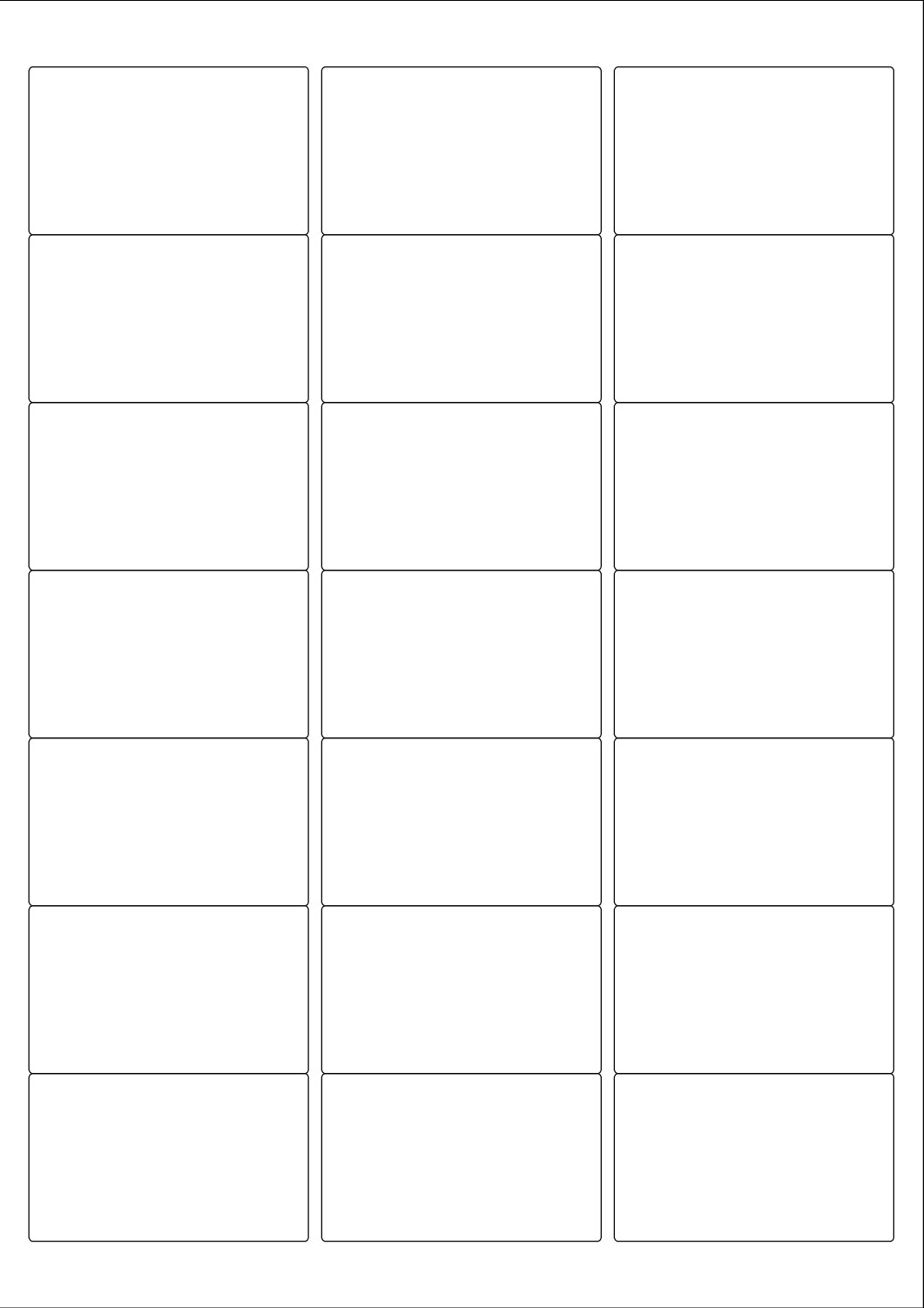 Budget Rectangle Sticker Labels 63.5mm x 38.1mm