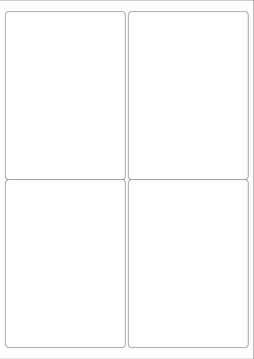 Budget Rectangle Sticker Labels 99.1mm x 139mm
