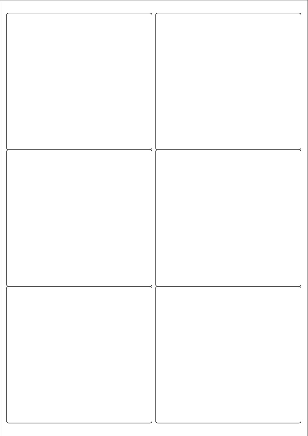 Budget Rectangle Sticker Labels 99.1mm x 93.1mm