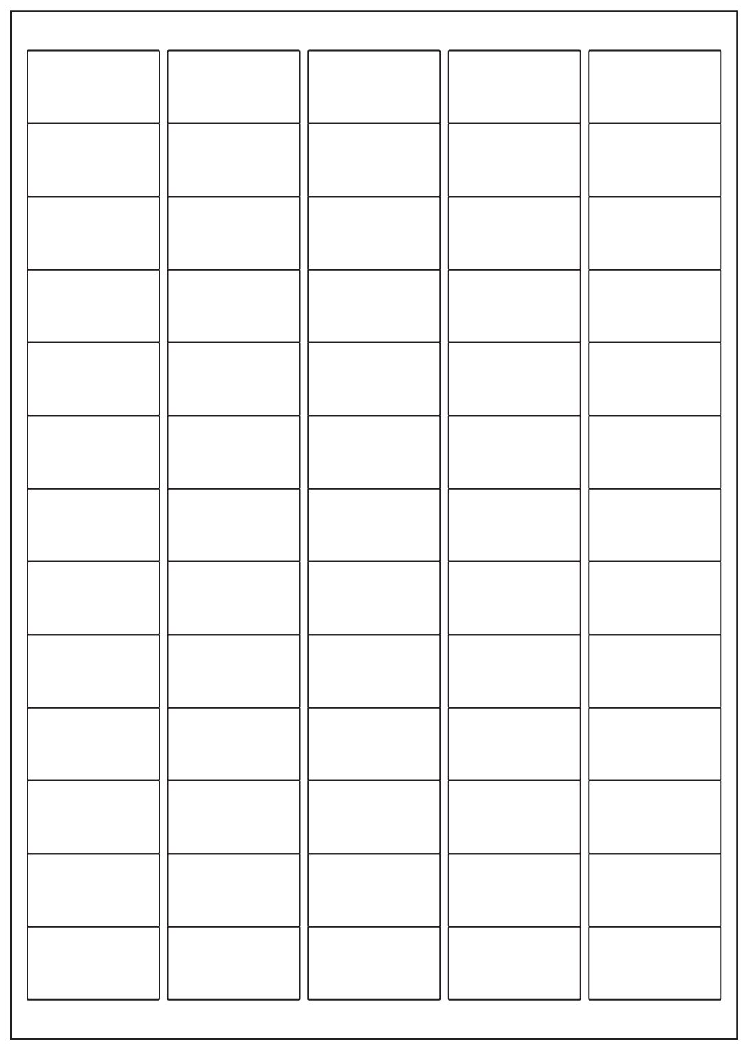 Budget Rectangle Sticker Labels 38.1mm x 21.1mm