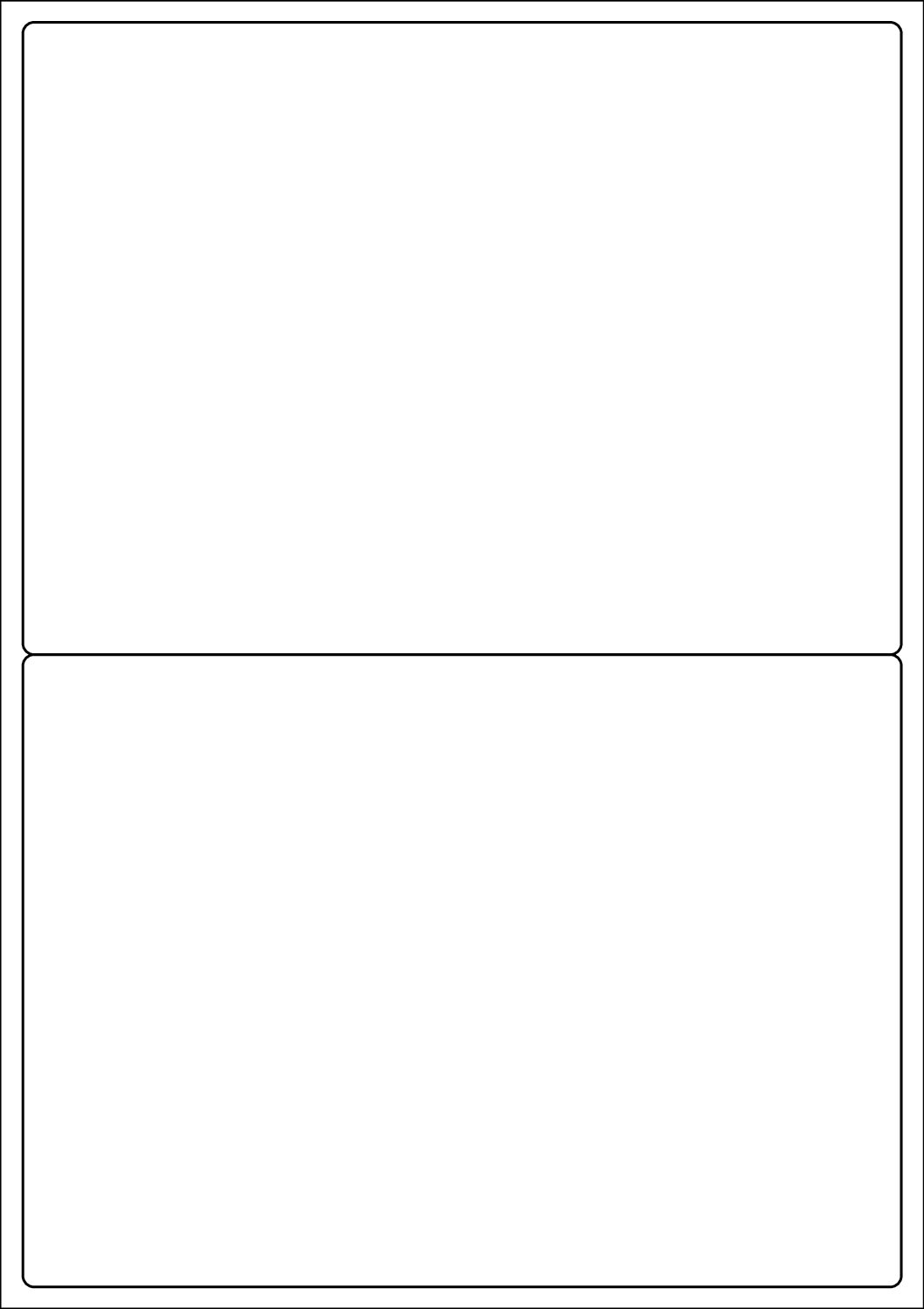 Rectangle Sticker Labels 199.6mm x 143.5mm