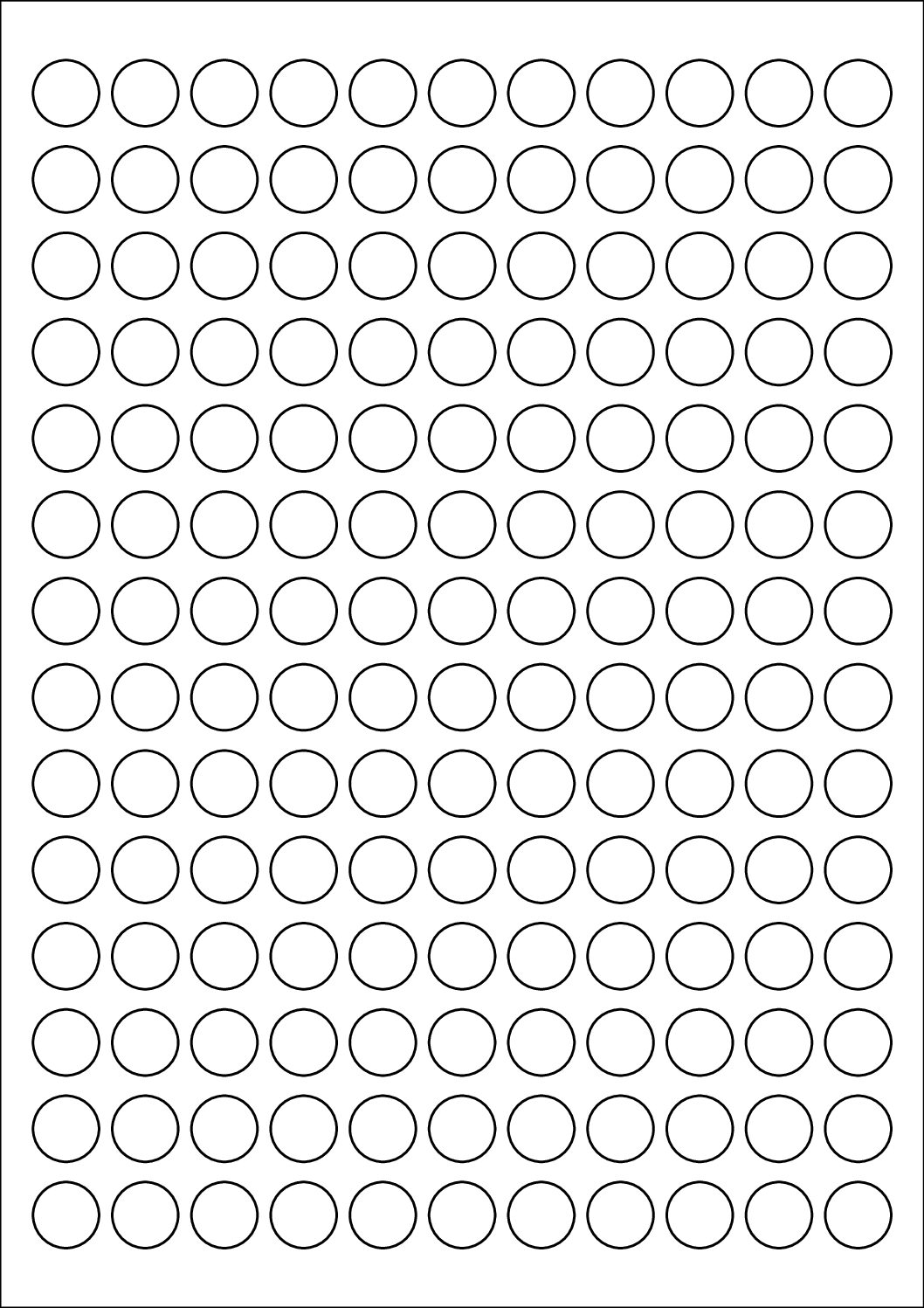 Round Sticker Labels 15mm Diameter