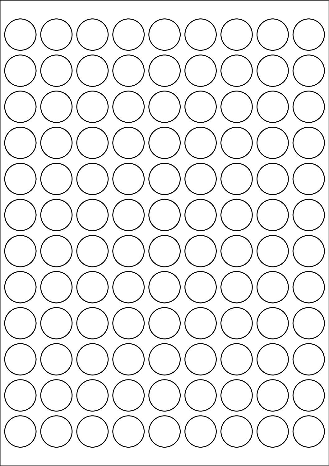 Round Sticker Labels 20mm Diameter