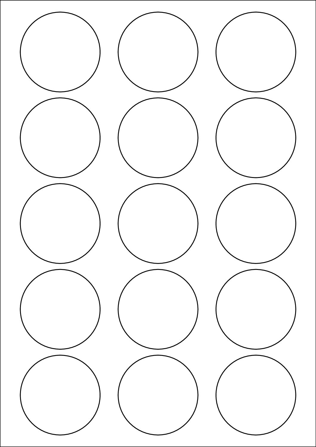 Round Sticker Labels 53mm Diameter