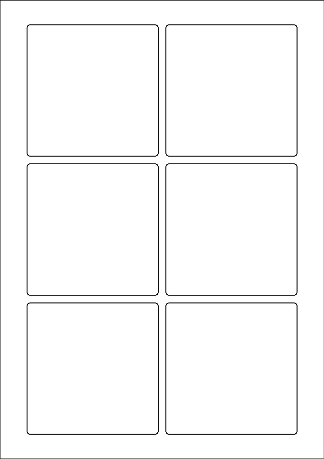 Square Sticker Labels 85mm x 85mm (suitable for Synthetic/Plastic only)